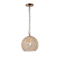 Diyas Ava 4 Light Pendant Light in French Gold with Crystal
