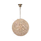 Diyas Ava 7 Light Pendant Light in French Gold with Crystal