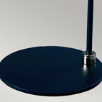 Elstead Balance Table Lamp in Black with Polished Nickel Accents and White Shade