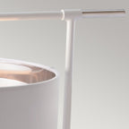 Elstead Balance Table Lamp in Polished Nickel with White Shade