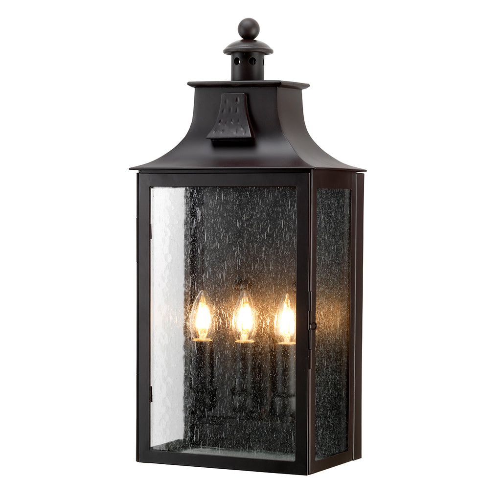 Elstead Balmoral Large Wrought Iron Half Wall Lantern