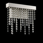 Diyas Bano Small Wall Light in Polished Chrome with Crystal