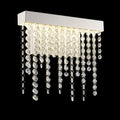 Diyas Bano Small Wall Light in Polished Chrome with Crystal
