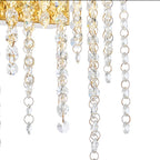 Diyas Bano Small Wall Light in French Gold with Crystal