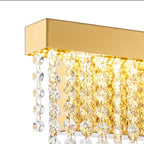 Diyas Bano Small Wall Light in French Gold with Crystal