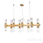 Kolarz Giro 16 Light Linear Bar Pendant Gold Leaf 6010.81631