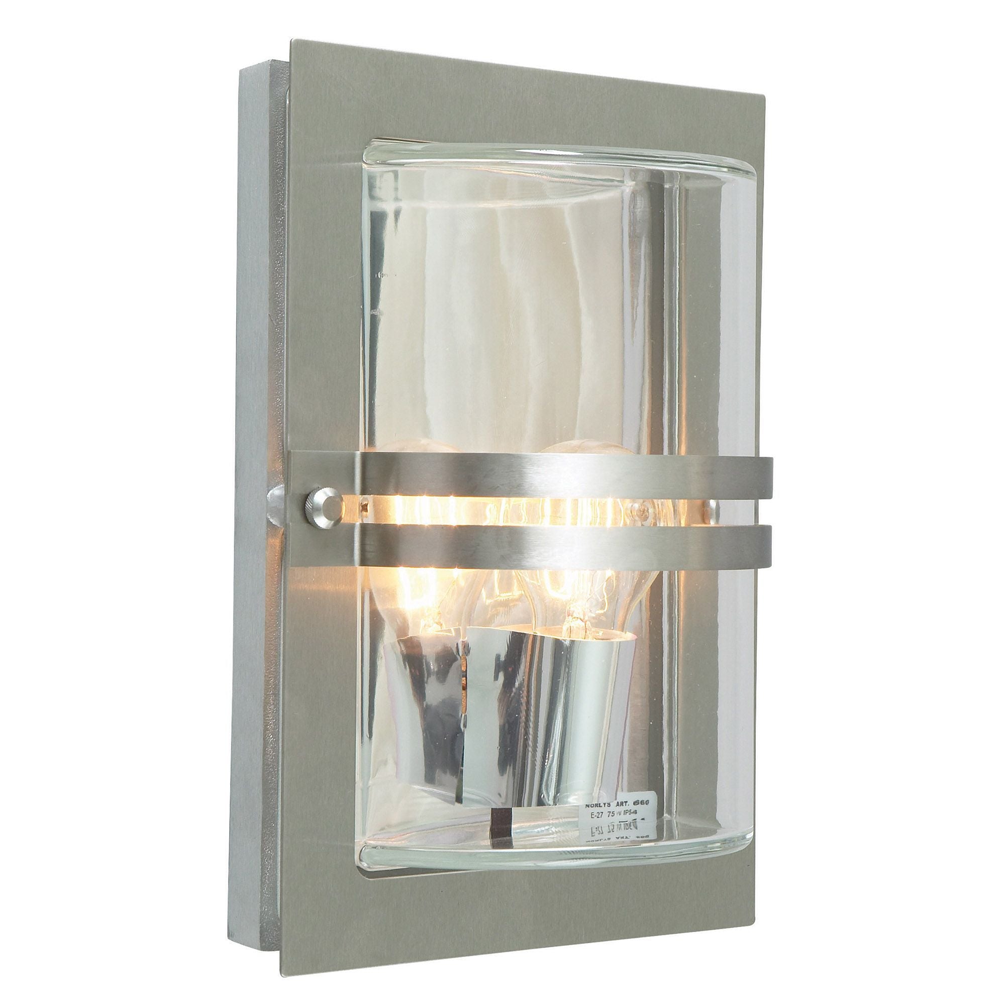 Norlys Basel Outdoor Wall Light in Stainless Steel