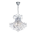 Diyas Bask 4 Light Round Pendant Light in Polished Chrome with Crystal