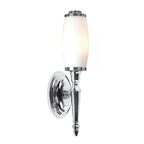 Elstead Dryden Bathroom Wall Light in Polished Chrome with Cylindrical Shade