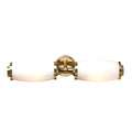 Elstead Eliot 2 Light Bathroom Wall Light in Polished Brass