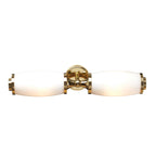 Elstead Eliot 2 Light Bathroom Wall Light in Polished Brass