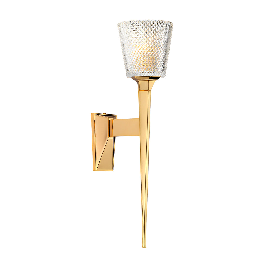 Elstead Verity Wall Light in Polished Gold