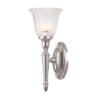 Elstead Dryden Bathroom Wall Light in Polished Nickel with Bell Shade