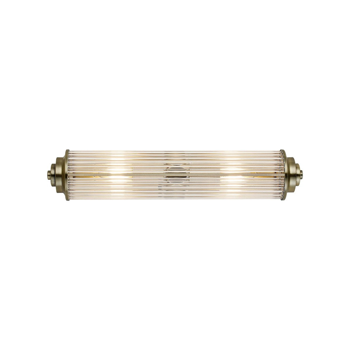 Regent Beaulon 2 Light E14 IP44 Wall Light - Antique Brass