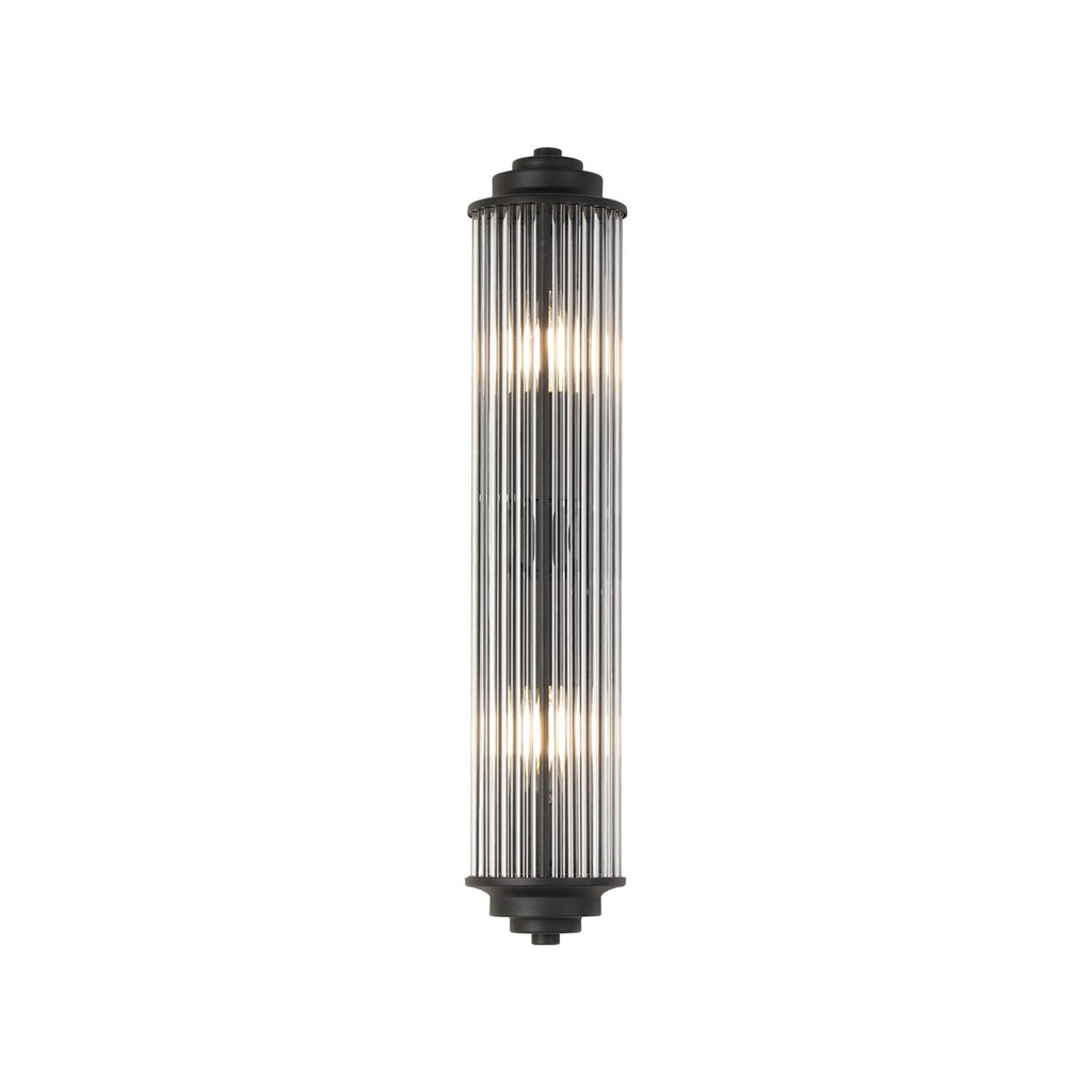 Regent Beaulon 2 Light E14 IP44 Wall Light - Satin Black