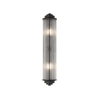 Regent Beaulon 2 Light E14 IP44 Wall Light - Satin Black