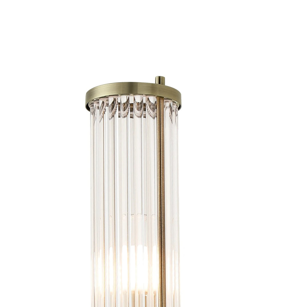 Regent Beaulon 1 Light E14 IP44 Wall Light - Antique Brass