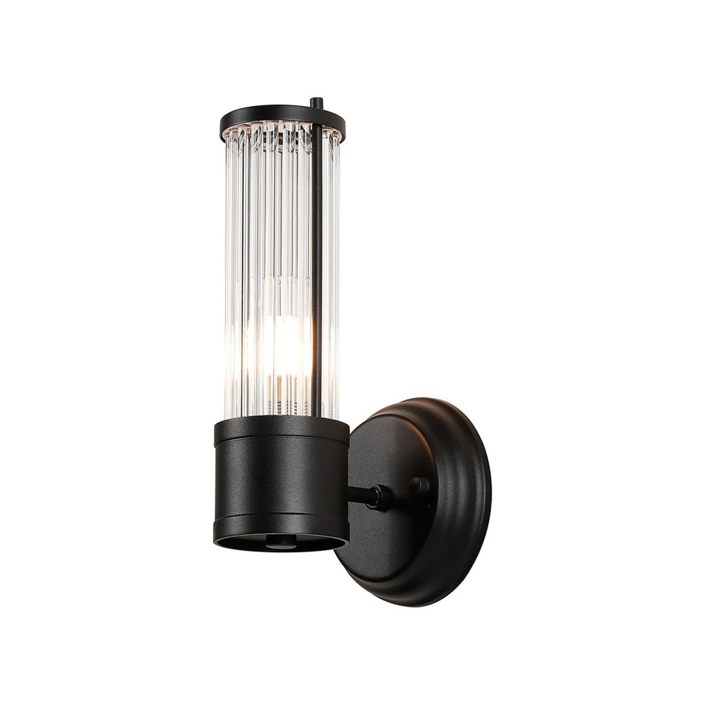 Regent Beaulon 1 Light E14 IP44 Wall Light - Satin Black