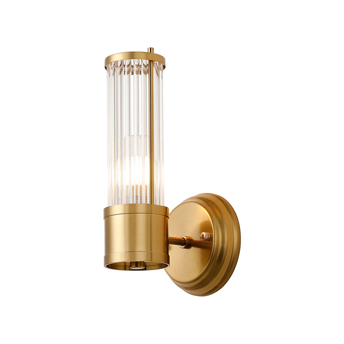 Regent Beaulon 1 Light E14 IP44 Wall Light - Gold