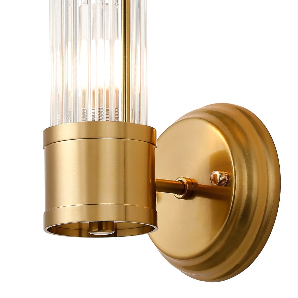 Regent Beaulon 1 Light E14 IP44 Wall Light - Gold
