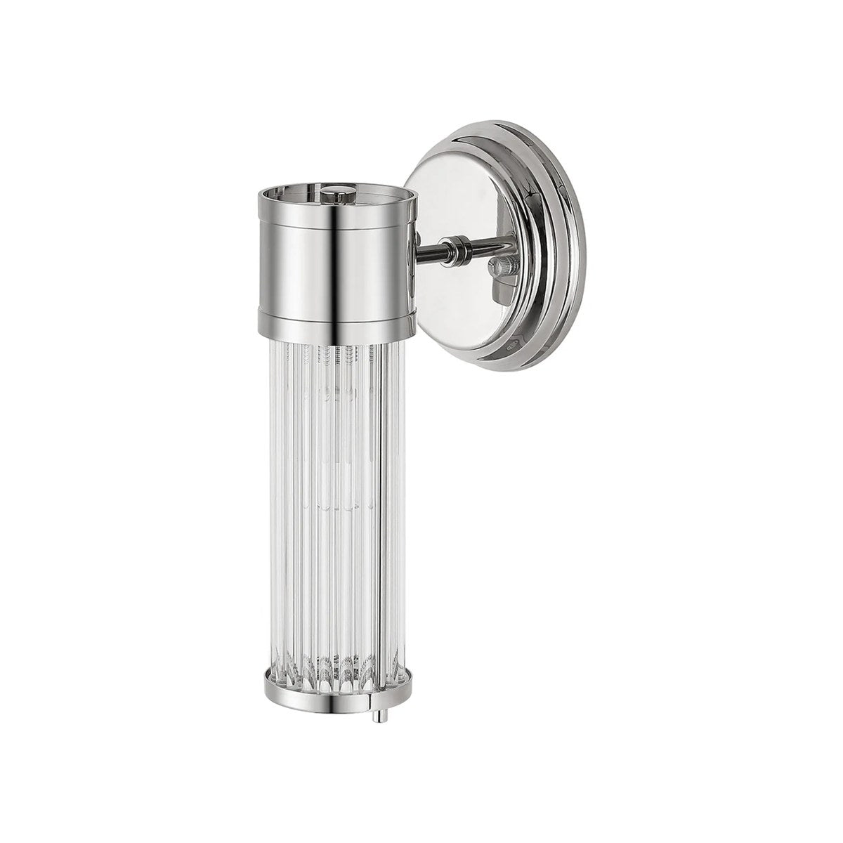 Regent Beaulon 1 Light E14 IP44 Wall Light - Polished Nickel