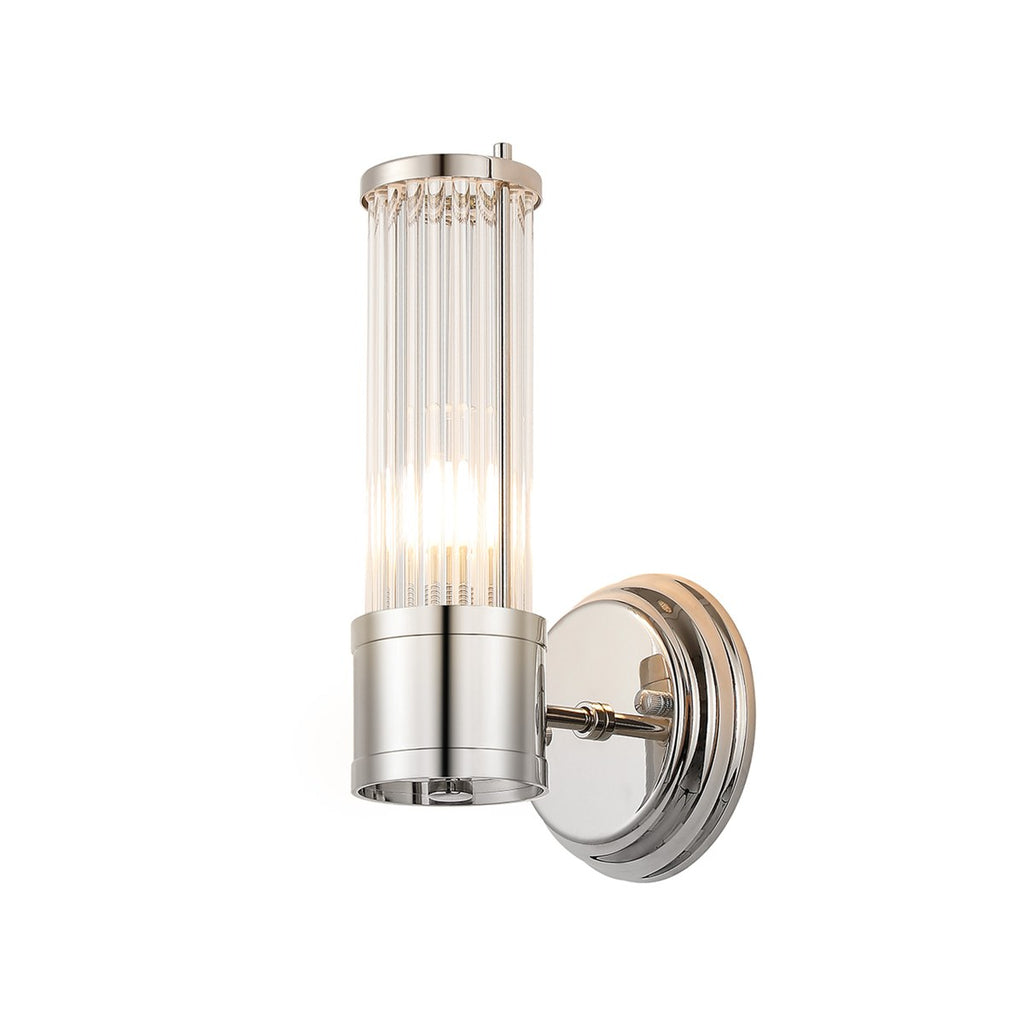 Regent Beaulon 1 Light E14 IP44 Wall Light - Polished Nickel