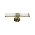 Regent Beaulon 2 Light Up & Down IP44 Wall Light - Antique Brass