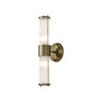 Regent Beaulon 2 Light Up & Down IP44 Wall Light - Antique Brass