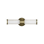 Regent Beaulon 2 Light Up & Down IP44 Wall Light - Antique Brass