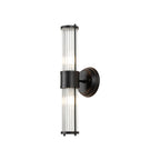 Regent Beaulon 2 Light Up & Down IP44 Wall Light - Satin Black