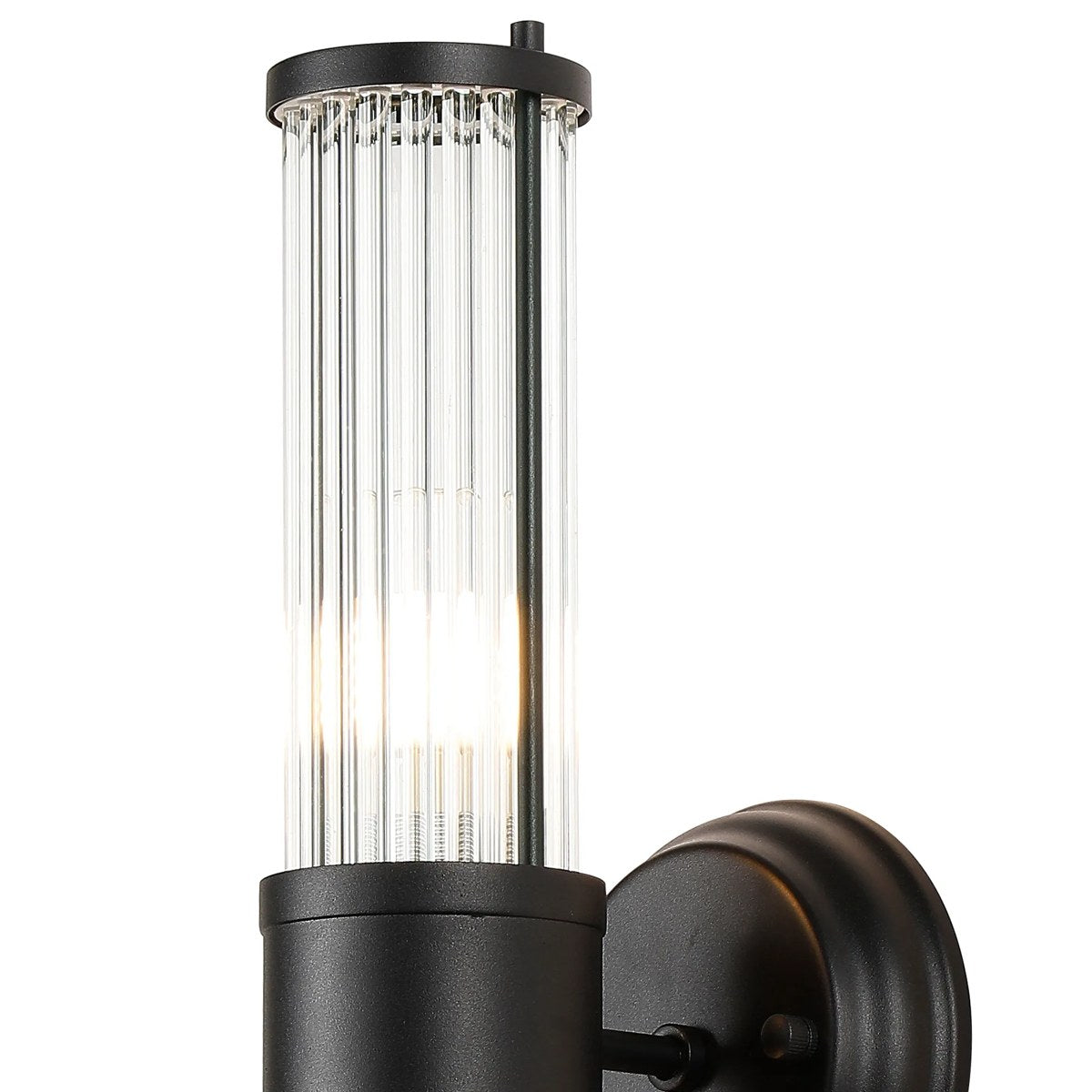 Regent Beaulon 2 Light Up & Down IP44 Wall Light - Satin Black