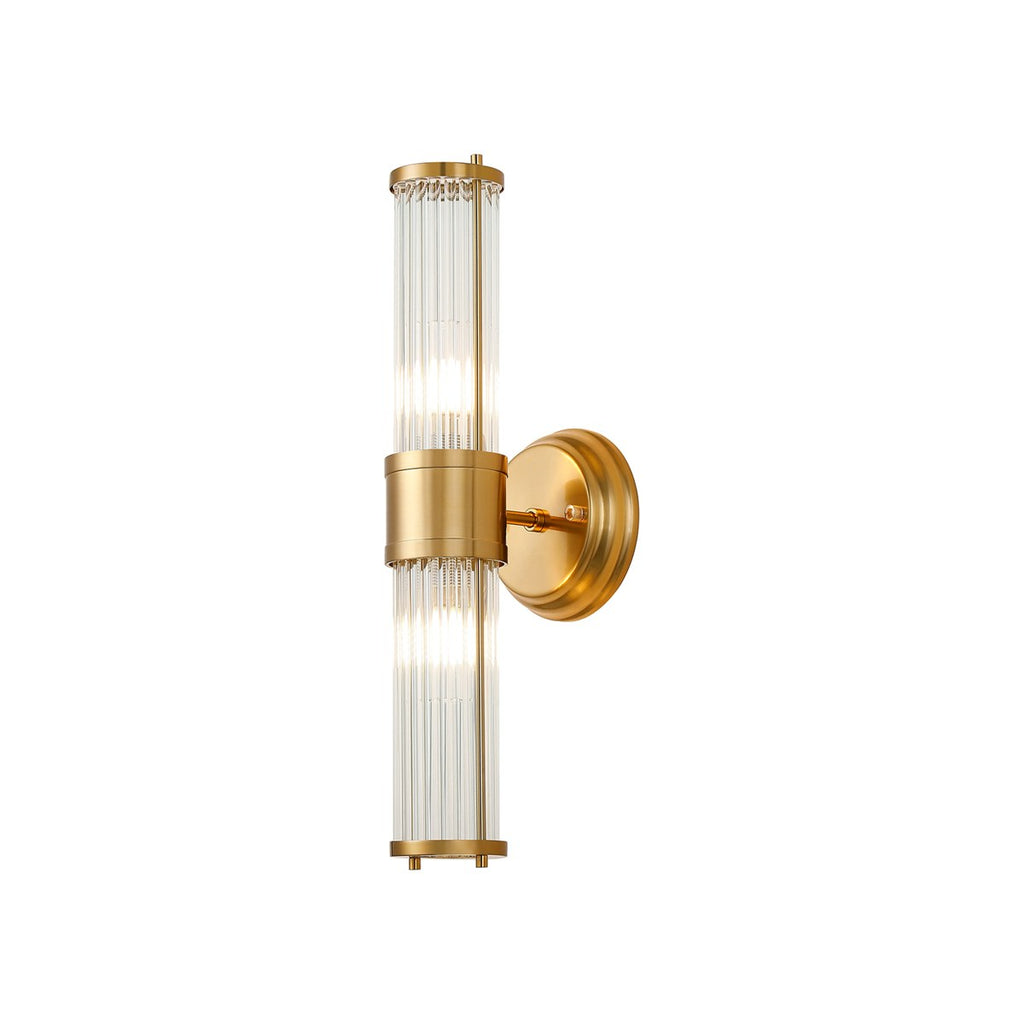 Regent Beaulon 2 Light Up & Down IP44 Wall Light - Gold