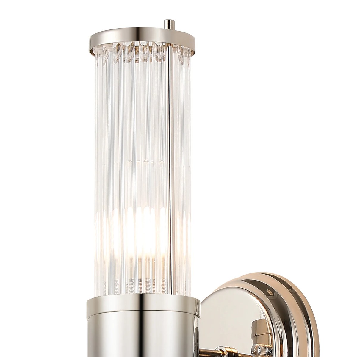 Regent Beaulon 2 Light Up & Down IP44 Wall Light - Polished Nickel
