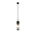 Regent Beaulon 1 Light IP44 Single Pendant Light - Satin Black