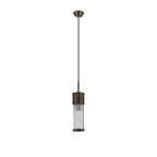 Regent Beaulon 1 Light IP44 Single Pendant Light - Bronze