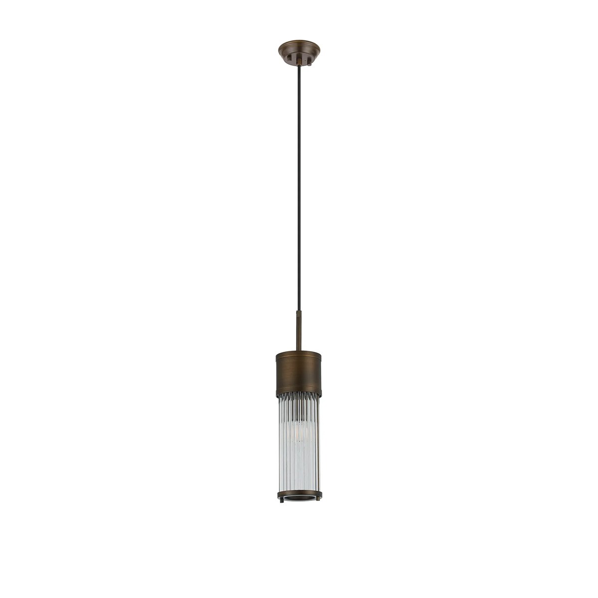 Regent Beaulon 1 Light IP44 Single Pendant Light - Bronze