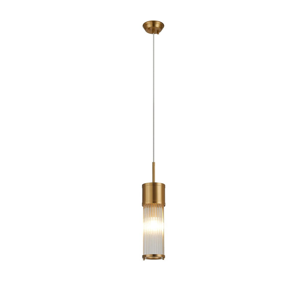 Regent Beaulon 1 Light IP44 Single Pendant Light - Gold