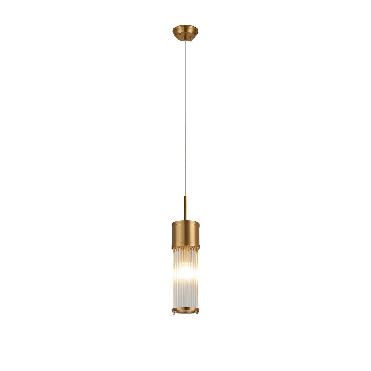 Regent Beaulon 1 Light IP44 Single Pendant Light - Gold