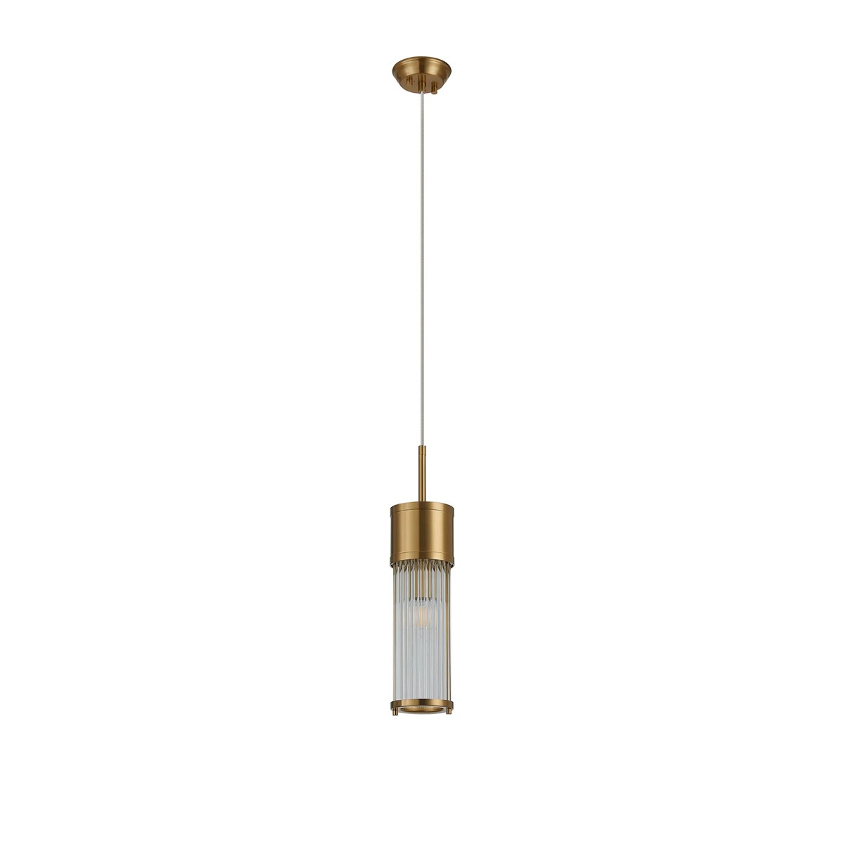 Regent Beaulon 1 Light IP44 Single Pendant Light - Gold
