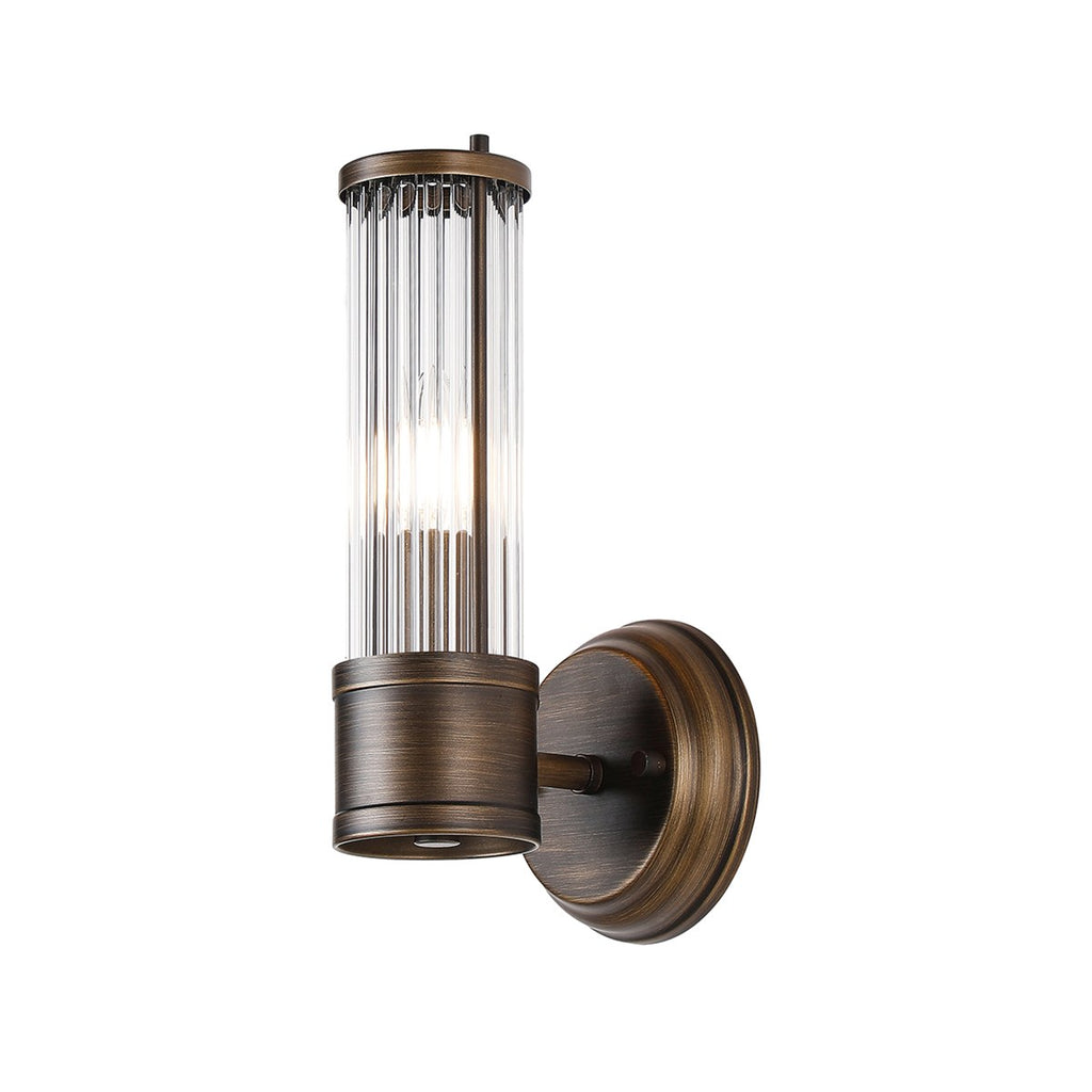 Regent Beaulon 1 Light E14 IP44 Wall Light - Bronze