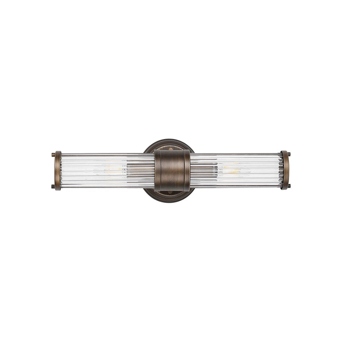 Regent Beaulon 2 Light Up & Down IP44 Wall Light - Bronze
