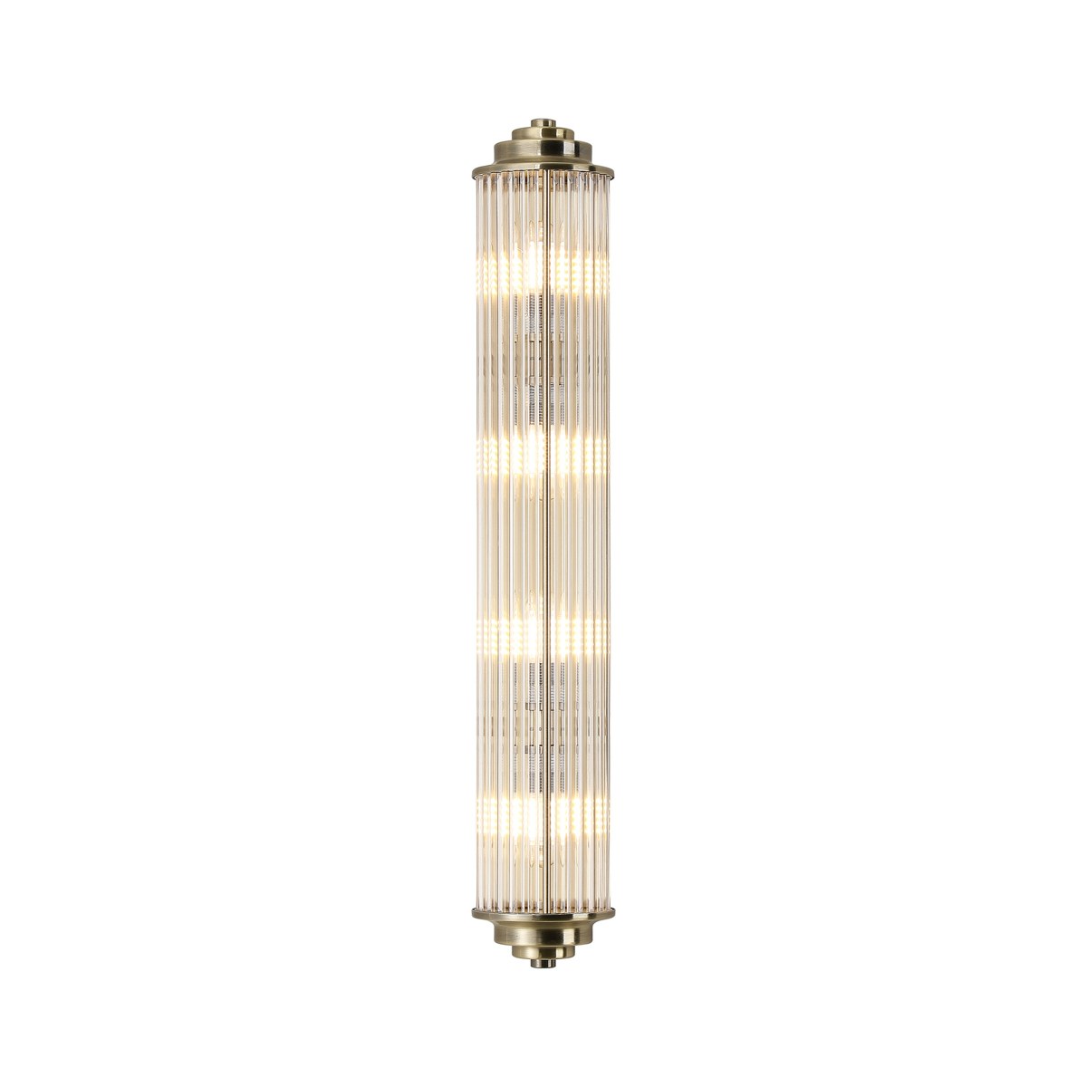 Regent Beaulon 600mm 4 Light G9 IP44 Wall Light - Antique Brass