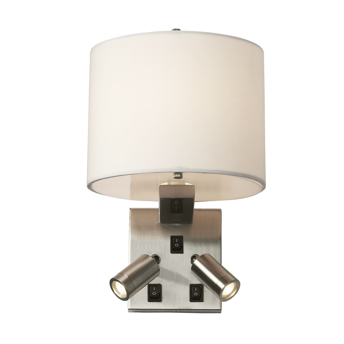 Elstead Belmont 3 Light Wall Light in Brushed Nickel