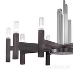 Kolarz Spigolo 10 Light Ceiling Chandelier Brunito Brushed 6030.81060