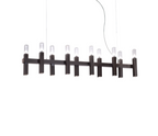 Kolarz Spigolo 10 Light Linear Bar Pendant Brunito Brushed 6030.81061
