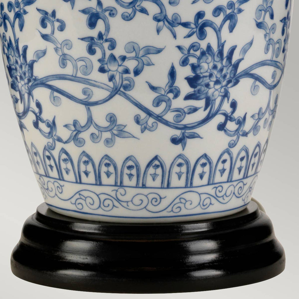 Elstead Blue Ginger Jar Table Lamp in Blue