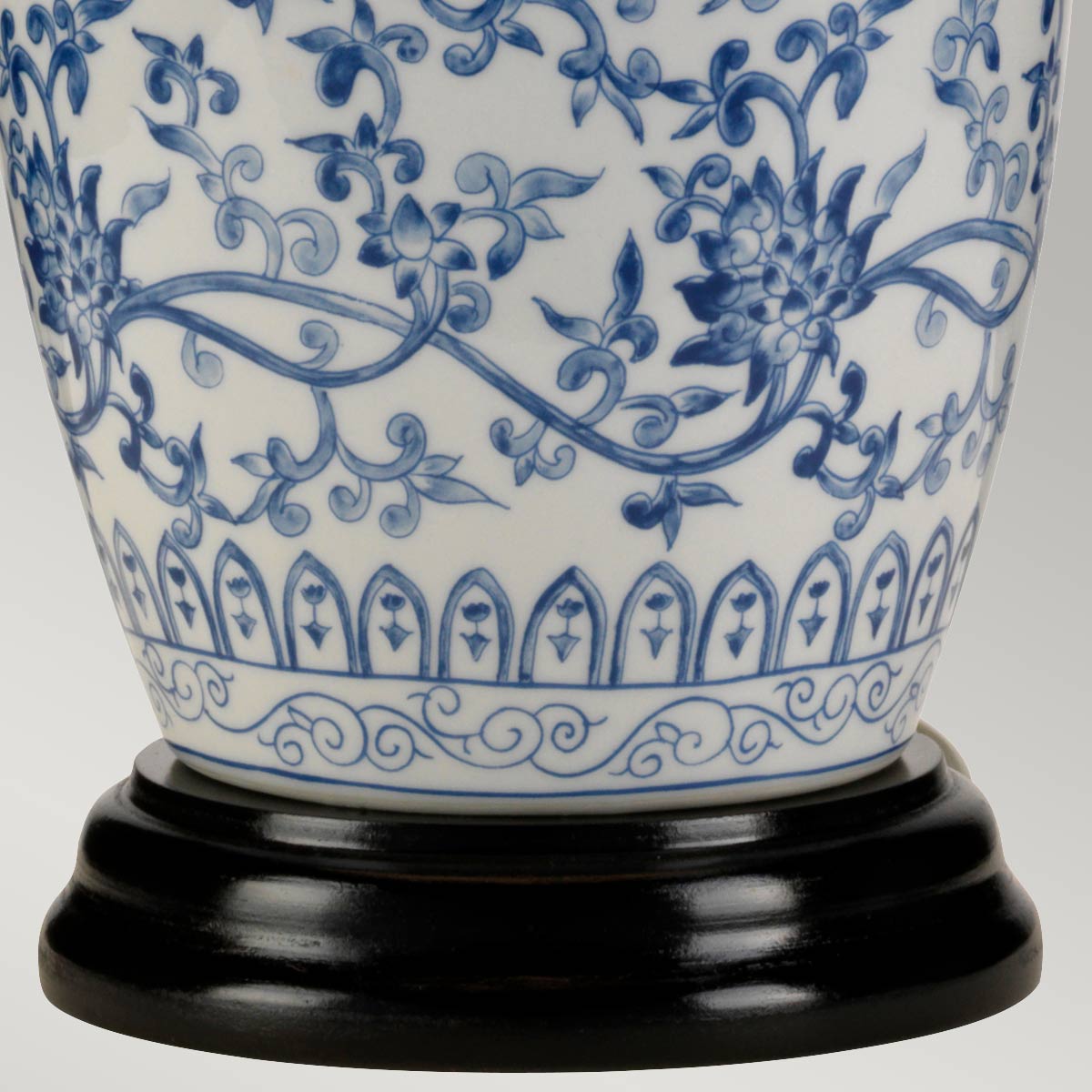 Elstead Blue Ginger Jar Table Lamp in Blue