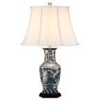 Elstead Blue Hex Table Lamp in Blue