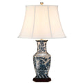 Elstead Blue Hex Table Lamp in Blue