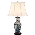 Elstead Blue Hex Table Lamp in Blue